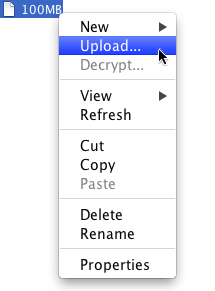 Start the advanced transfer mode.
