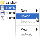 Start the advanced transfer mode.
