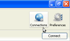 Bring up the Connection Manager.