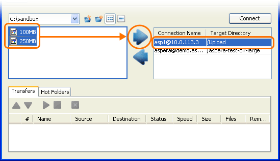 Upload files without browing.