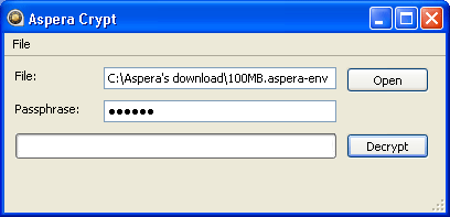 Decrypt the file on your computer.