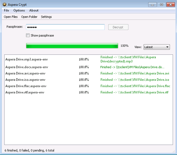 Crypt User Interface