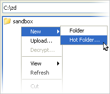 Create the Hot Folders.