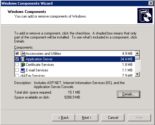 Turn on IIS features.