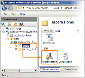 Click the Authentication.