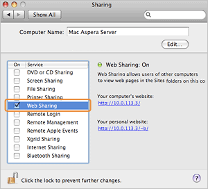 Start the Apache server