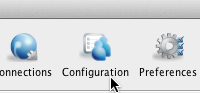 Bring up the Configuration window