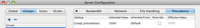 Configuration precedence