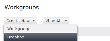 Select New Dropbox