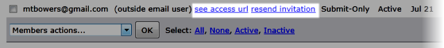 Outside submitter links