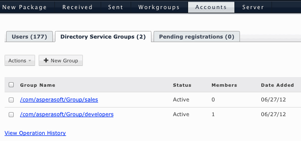 Add a Directory Service Group.