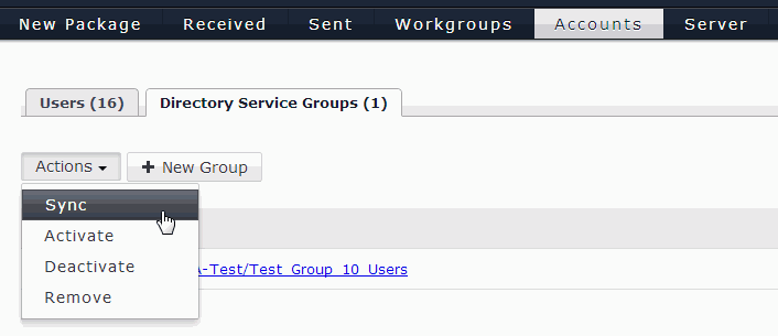 Manage Groups.