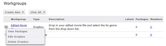 Dropbox List