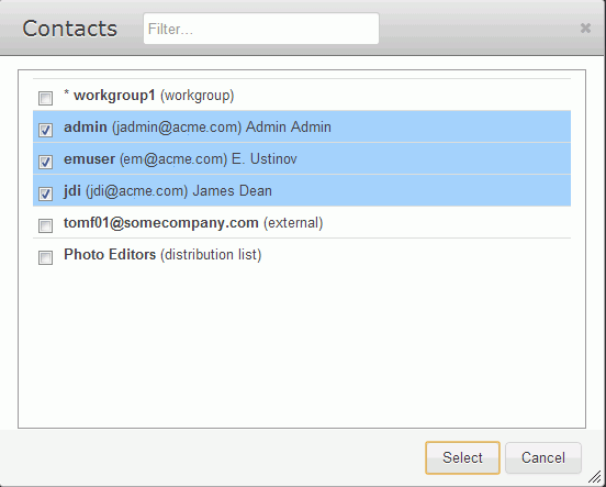 Edit contact
