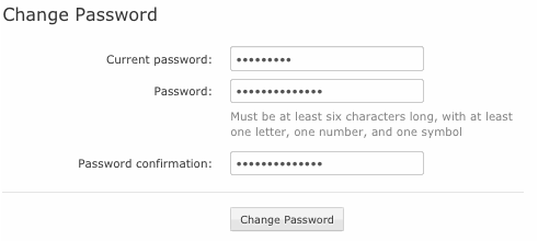 Password Preferences