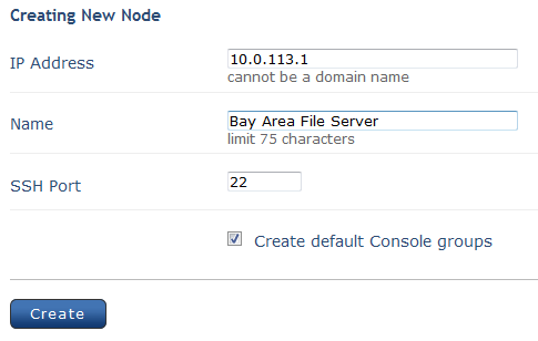Create a new managed node