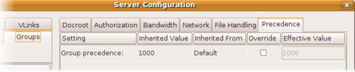 Configuration precedence