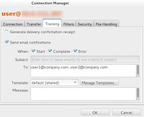 Set up notifications on a connection.