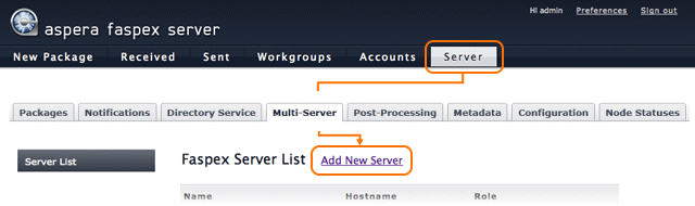 Add a new slave server.