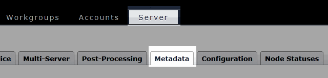 Configure metadata fields