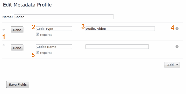 Edit send form metadata