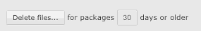Delete packages older than certain days