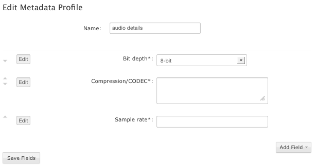 Saved send form metadata