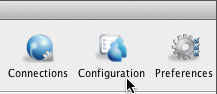 Bring up the Configuration window