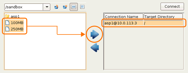 Upload files without browing.