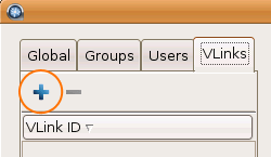 Add a Vlink by clicking the plus sign.