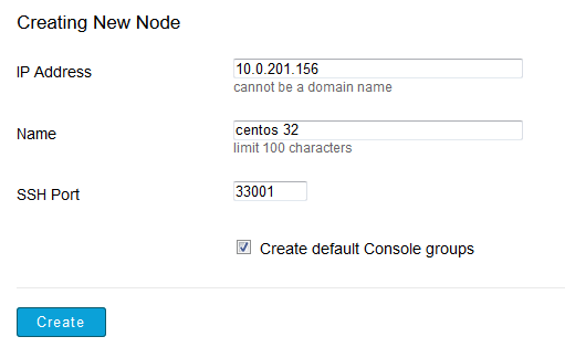 Create a new managed node