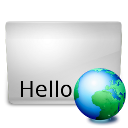 Hello world icon