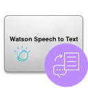 Watson Speeech to Text icon