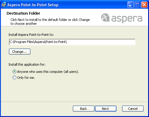 Custom setup type - select features